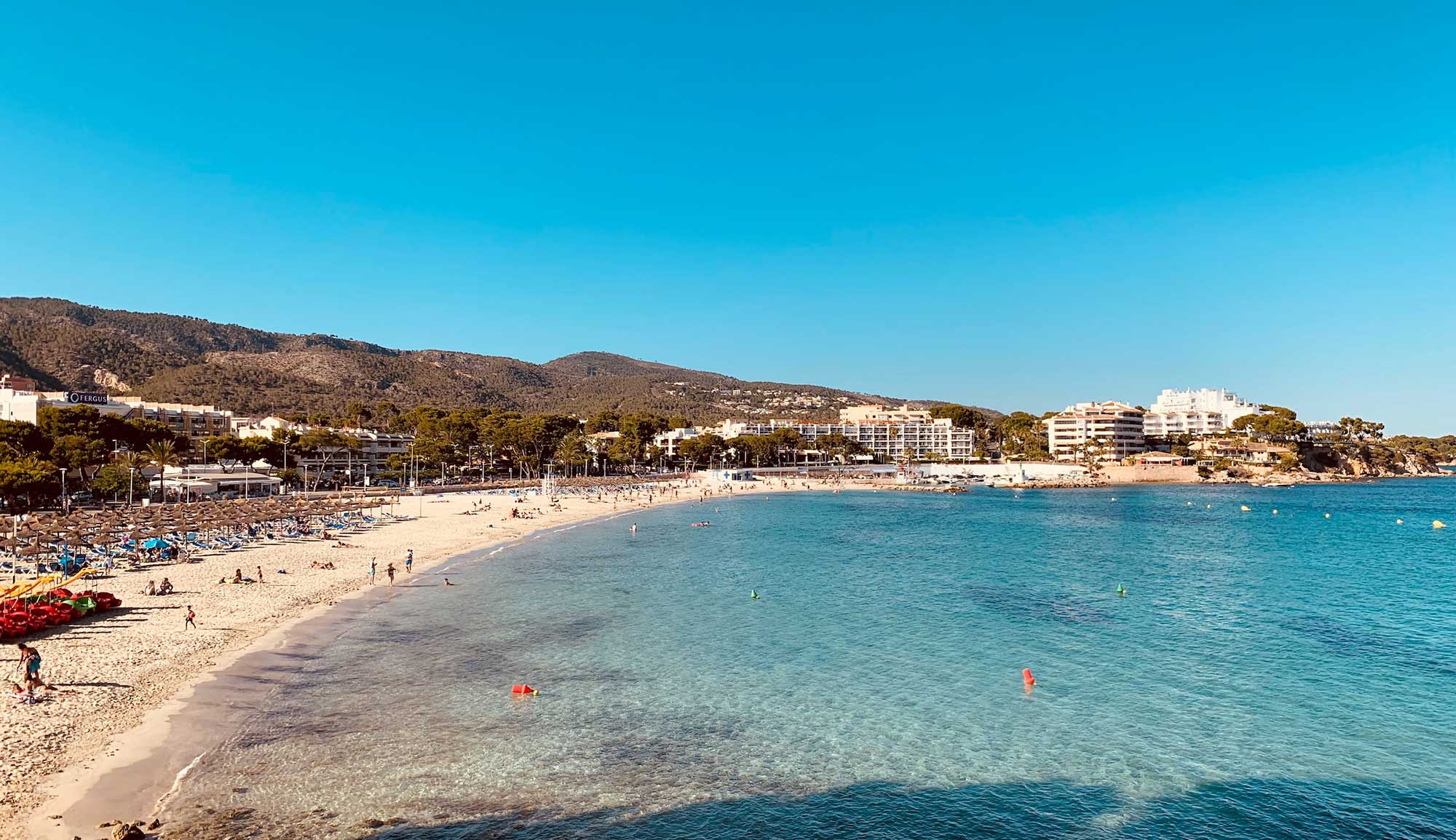 strand, spanien, hus i spanien, sandstrand